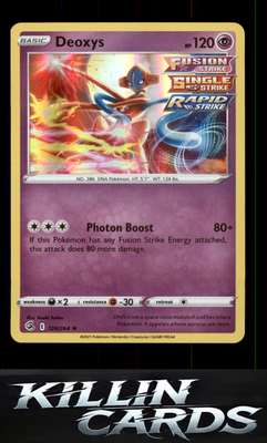 Deoxys 120/264 Pokemon Holo Rare SWSH08: Fusion Strike Card NM