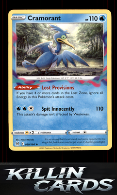 Cramorant 050/196 Pokemon Rare SWSH11: Lost Origin Card NM