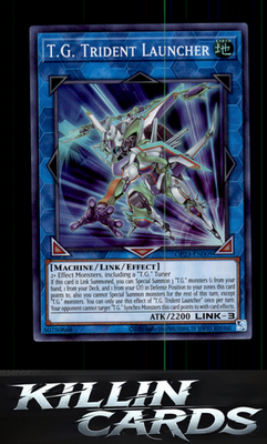 T.G. Trident Launcher OP23-EN009 YuGiOh Super Rare OTS Tournament Pack 23 Card N