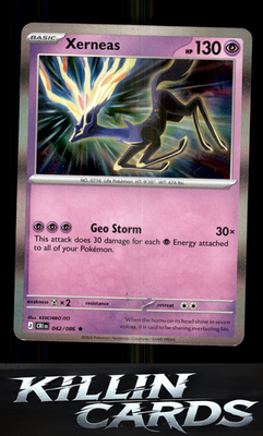 Xerneas - 042/086 042/086 Pokemon Rare ME04: Chaos Rising Card NM