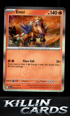 Entei 025/217 Pokemon Rare ME: Ascended Heroes Card NM