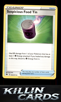 Suspicious Food Tin 66/73 Pokemon Uncommon Champion's Path Card NM