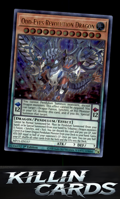 1st Edition Odd-Eyes Revolution Dragon MP21-EN157 YuGiOh Ultra Rare 2021 Tin of