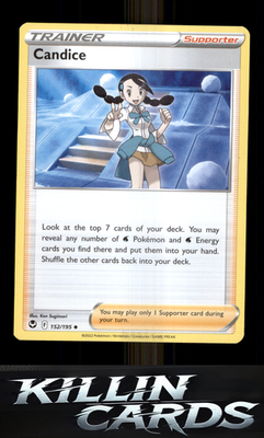 Candice 152/195 Pokemon Uncommon SWSH12: Silver Tempest Card NM
