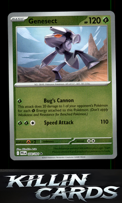 Reverse Holofoil Genesect 008/094 Pokemon Rare ME02: Phantasmal Flames Card NM
