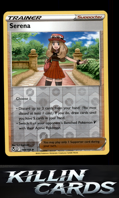 Reverse Holofoil Serena 164/195 Pokemon Uncommon SWSH12: Silver Tempest Card NM
