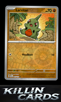 Reverse Holofoil Larvitar 047/131 Pokemon Common SV: Prismatic Evolutions Card N