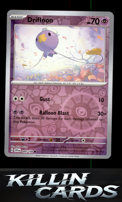 Reverse Holofoil Drifloon 089/198 Pokemon Common SV01: Scarlet & Violet Base Set