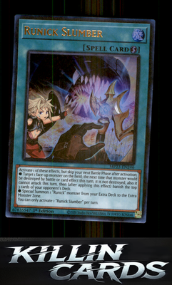 1st Edition Runick Slumber MP23-EN246 YuGiOh Ultra Rare 25th Anniversary Tin: Du