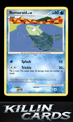 Remoraid 90/127 Pokemon Common Platinum Card LP