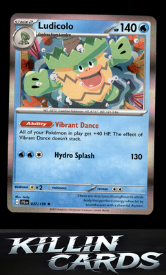 Ludicolo 037/159 Pokemon Rare SV09: Journey Together Card NM