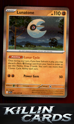 Lunatone 105/217 Pokemon Rare ME: Ascended Heroes Card NM