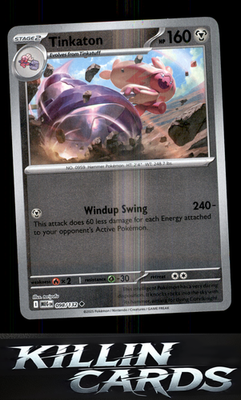 Reverse Holofoil Tinkaton 098/132 Pokemon Uncommon ME01: Mega Evolution Card NM
