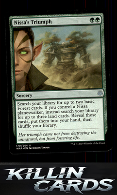 Nissa's Triumph 170 Magic U War of the Spark Card NM