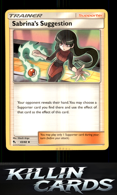 Sabrina's Suggestion 65/68 Pokemon Uncommon Hidden Fates Card NM
