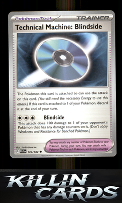 Technical Machine: Blindside 176/182 Pokemon Uncommon SV04: Paradox Rift Card NM