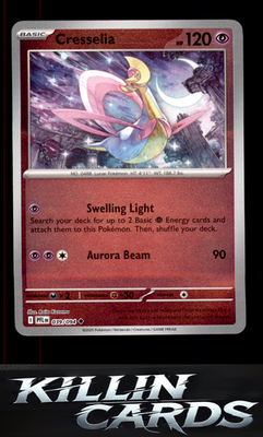 Reverse Holofoil Cresselia 039/094 Pokemon Uncommon ME02: Phantasmal Flames Card