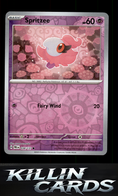 Reverse Holofoil Spritzee 038/131 Pokemon Common SV: Prismatic Evolutions Card N