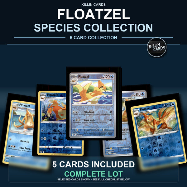 Pokemon TCG Floatzel Species Collection 5 Different Cards