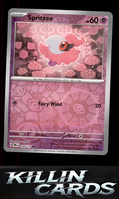 Reverse Holofoil Spritzee 038/131 Pokemon Common SV: Prismatic Evolutions Card N