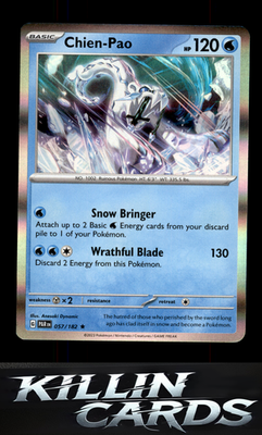 Chien-Pao 057/182 Pokemon Rare SV04: Paradox Rift Card NM