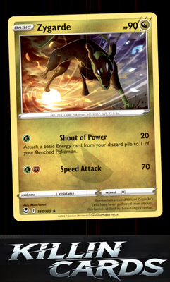 Zygarde 134/195 Pokemon Rare SWSH12: Silver Tempest Card LP