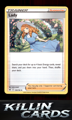 Lady 159/196 Pokemon Uncommon SWSH11: Lost Origin Card NM
