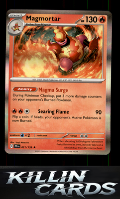 Magmortar 021/159 Pokemon Rare SV09: Journey Together Card NM