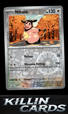 Reverse Holofoil Miltank 081/131 Pokemon Common SV: Prismatic Evolutions Card NM