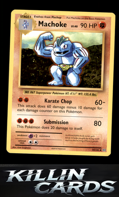 Machoke 58/108 Pokemon Uncommon XY - Evolutions Card LP
