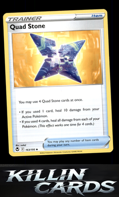Quad Stone 163/195 Pokemon Uncommon SWSH12: Silver Tempest Card NM