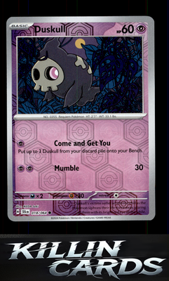 Reverse Holofoil Duskull - 018/064 018/064 Pokemon Common SV: Shrouded Fable Car