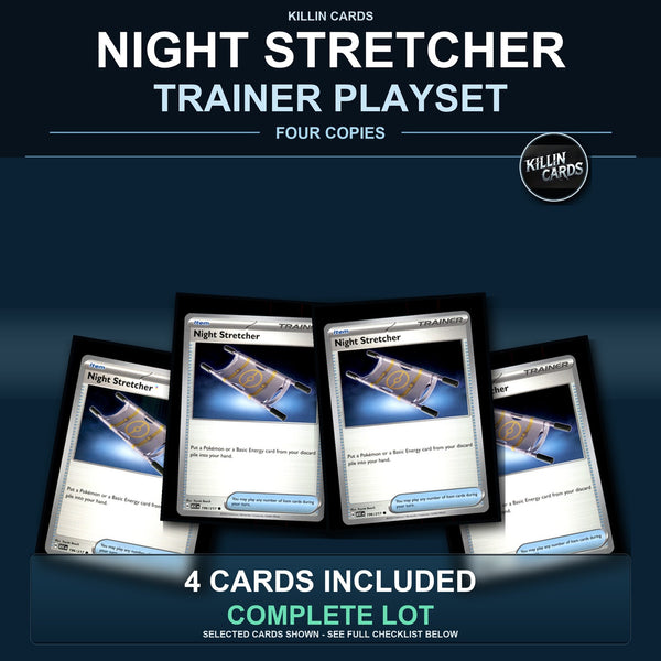 Pokemon TCG Night Stretcher Trainer Card Playset 4 Cards
