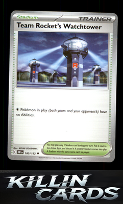 Team Rocket's Watchtower 180/182 Pokemon Uncommon SV10: Destined Rivals Card NM