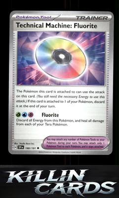 Technical Machine: Fluorite 188/191 Pokemon Uncommon SV08: Surging Sparks Card N