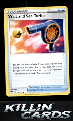 Wait and See Turbo 158/189 Pokemon Uncommon SWSH10: Astral Radiance Card NM