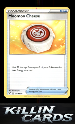 Moomoo Cheese 156/185 Pokemon Uncommon SWSH04: Vivid Voltage Card NM
