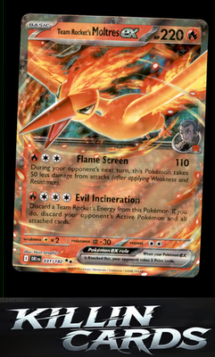 Team Rocket's Moltres ex 031/182 Pokemon Double Rare SV10: Destined Rivals Card