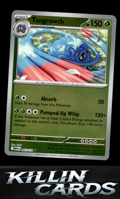 Reverse Holofoil Tangrowth 007/132 Pokemon Uncommon ME01: Mega Evolution Card NM