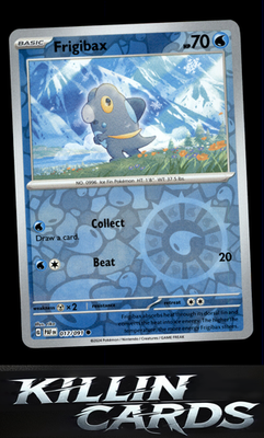 Reverse Holofoil Frigibax - 017/091 017/091 Pokemon Common SV: Paldean Fates Car