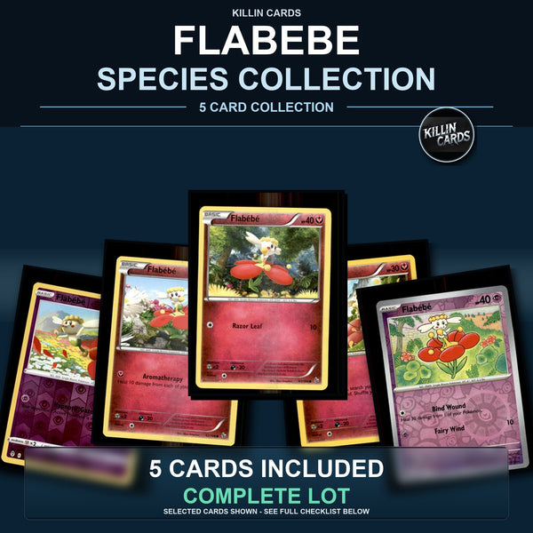 Pokemon TCG Flabebe Species Collection 5 Different Cards