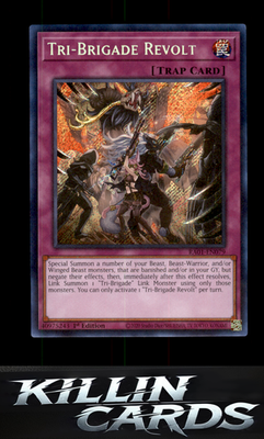 1st Edition Tri-Brigade Revolt (Secret Rare) RA01-EN079 YuGiOh Secret Rare 25th