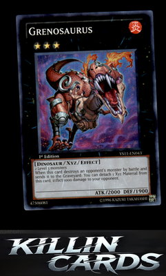 1st Edition Grenosaurus YS11-EN043 YuGiOh Super Rare Starter Deck: Dawn of the X