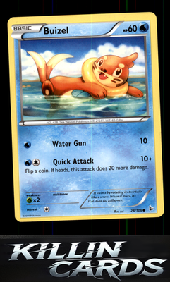 Buizel 28/106 Pokemon Common XY - Flashfire Card LP