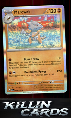 Marowak 105/165 Pokemon Rare SV: Scarlet & Violet 151 Card NM