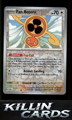 Reverse Holofoil Fan Rotom 085/131 Pokemon Common SV: Prismatic Evolutions Card
