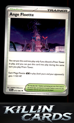 Ange Floette 075/086 Pokemon Uncommon ME04: Chaos Rising Card NM