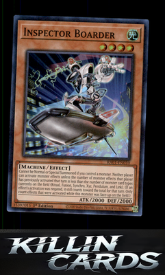 1st Edition Inspector Boarder RA01-EN010 YuGiOh Super Rare 25th Anniversary Rari