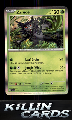 Zarude 011/191 Pokemon Rare SV08: Surging Sparks Card NM
