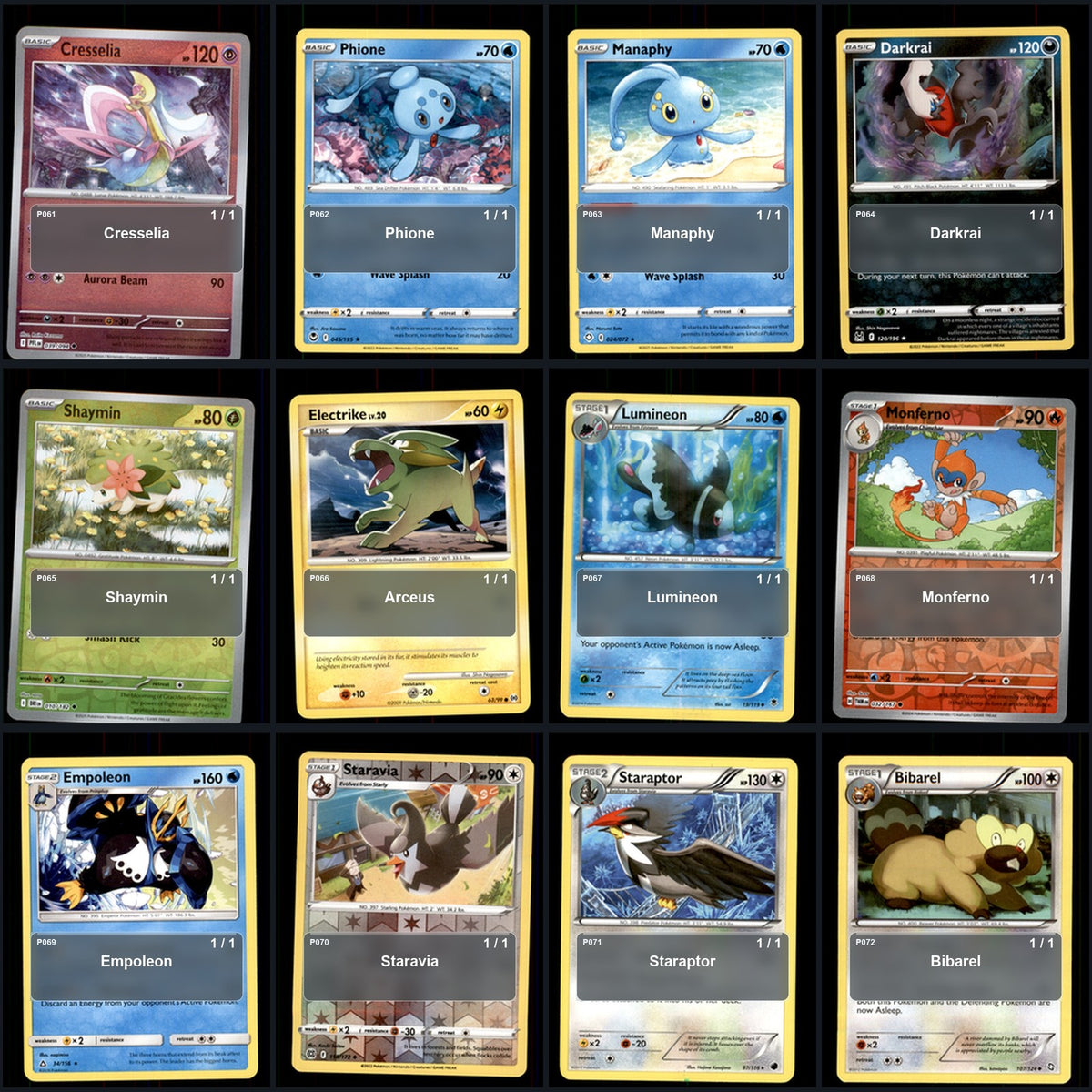 Pokemon TCG Generation 4 Pokemon Pokedex Set 105 Cards Collection